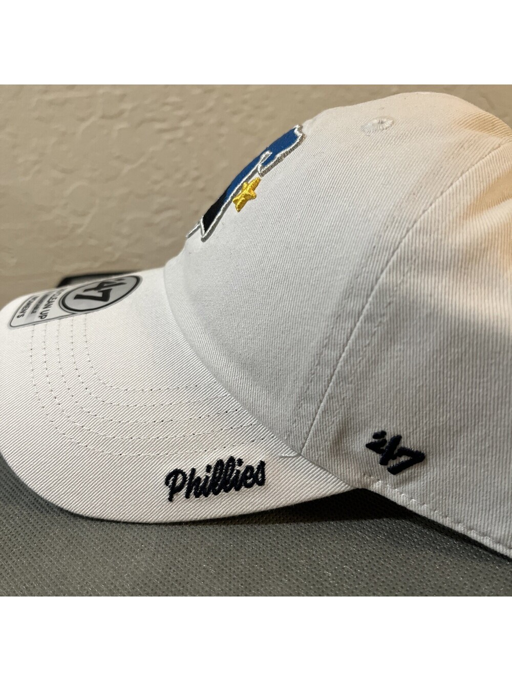 '47 Clean Up Philadelphia Phillies White City Connect Adjustable Snap Strap Hat - Picture 3 of 7